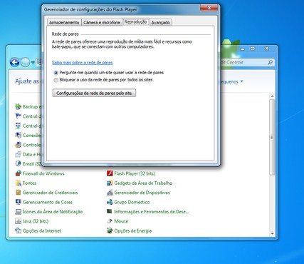 screenshot de Adobe Flash Player