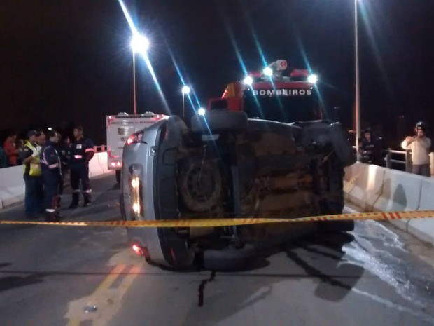 Homem estava sem cinto de segurança, segundo PM (Foto: Associação dos Agentes de Trânsito de Balneário Camboriú/Divulgação)