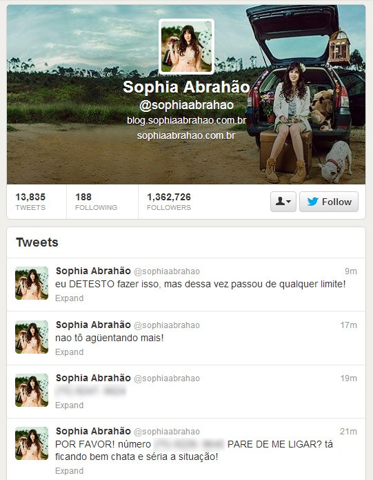 Sophia Abrahao (Foto: Twitter/Reprodução)