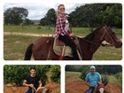 Andressa Suíta e Gusttavo Lima andam a cavalo: 'Terapia de hoje'