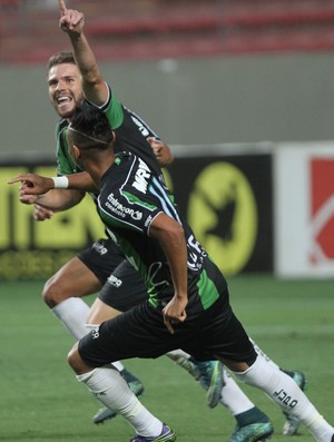 Marcelo Toscano comemoração América-MG x Vitória (Foto: Estadão Conteúdo) Marcelo Toscano comemoração América-MG x Vitória (Foto: Estadão Conteúdo)