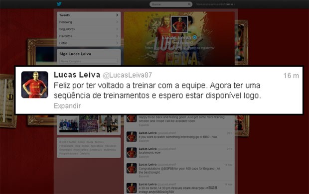 lucas liverpool twitter (Foto: Reprodução/Twitter)