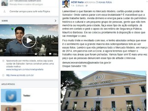 ACM neto critica ato em postagem nas redes sociais (Foto: Reprodução/Facebook)