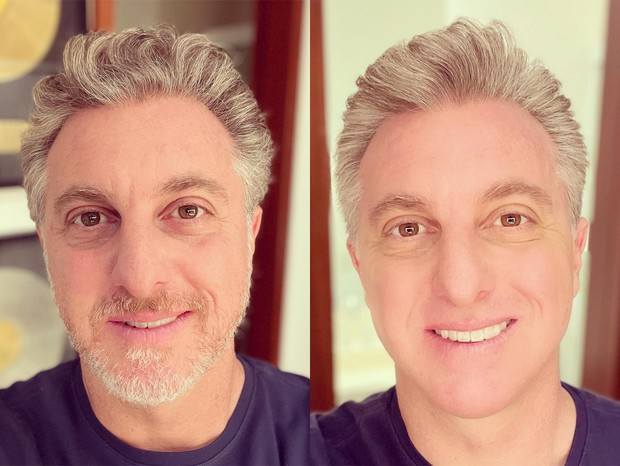 Antes e depois: Luciano Huck mostra visual após fim de férias (Foto: Reprodução/Instagram)