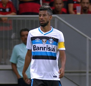 Flamengo x Grêmio Primeira Liga Léo Moura (Foto: Reprodução) Flamengo x Grêmio Primeira Liga Léo Moura (Foto: Reprodução)