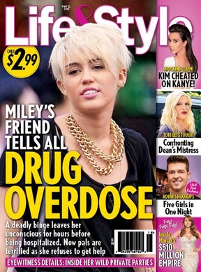 Revista diz que Miley Cyrus teve overdose (Foto: Reprodução)