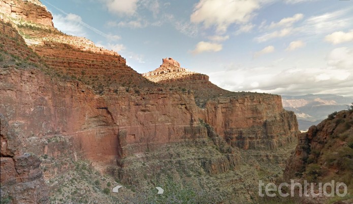 Trilha pelo Grand Canyon no Google Street View (Foto: Reprodução/Barbara Mannara) Trilha pelo Grand Canyon no Google Street View (Foto: Reprodução/Barbara Mannara)