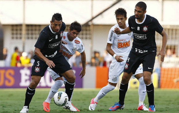 Patito Neymar Ralf Santos Corinthians (Foto: Ricardo Saibun / Divulgação Santos FC)