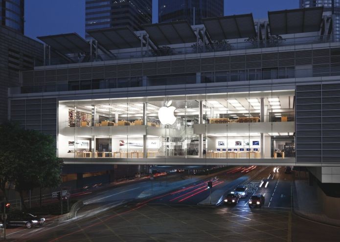 A Apple Store que fica em Hong Kong (Foto: Divulgação/Apple)