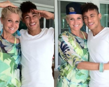 Xuxa e Neymar fazem graça em encontro em Angra dos Reis (Foto: Divulgação / Xuxa Produções)