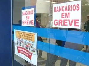 Greve bancário banco Volta Redonda (Foto: Reprodução/TV Rio Sul)