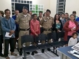 PM realiza reunião em Comunidade Rural (Foto: Policia Militar/ Divulgação)