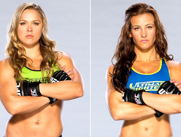 Ronda Rousey e Miesha Tate UFC TUF (Foto: Editoria de Arte)