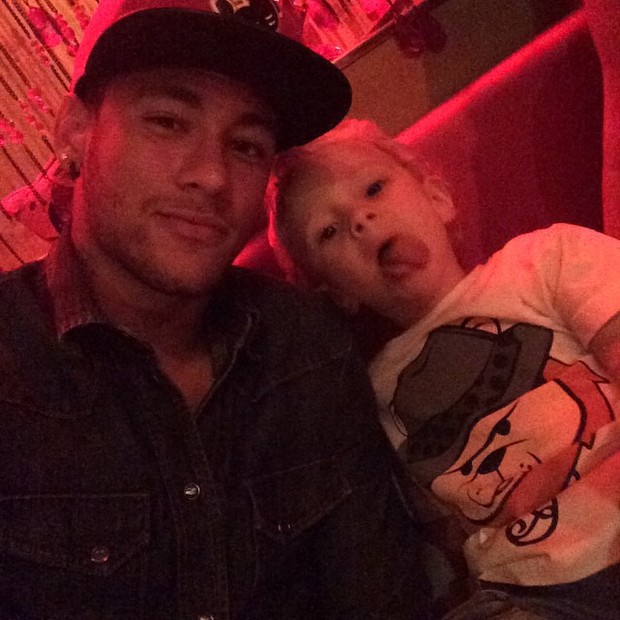 Neymar com o filho, Davi Lucca (Foto: Instagram / Reprodução)