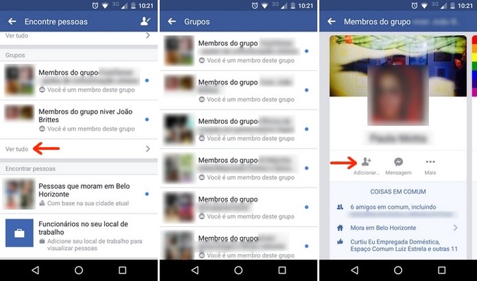 Achar Pessoas No Facebook Pelo Celular Facebook Para Android Como Encontrar Pessoas Por Interesses Em