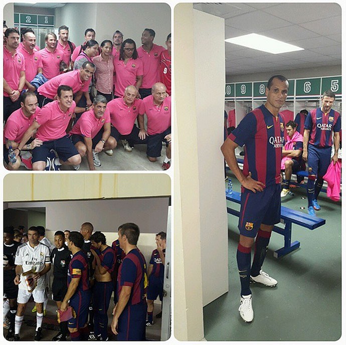 Rivaldo, ex-jogadores do Barcelona no Panamá (Foto: Reprodução / Instagram)