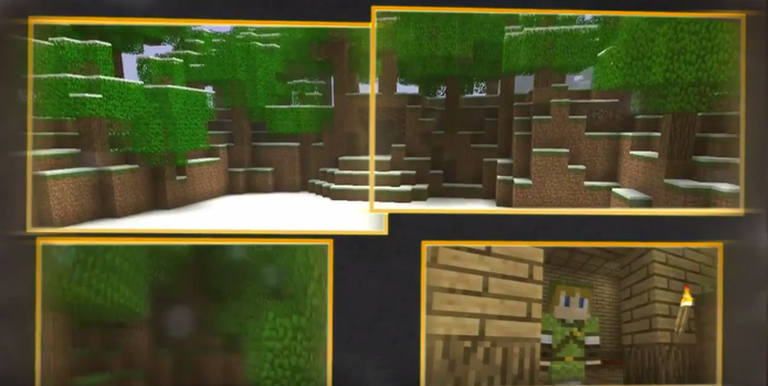 Mod de The Legend of Zelda para Minecraft (Foto: Reprodução / YouTube) Mod de The Legend of Zelda para Minecraft (Foto: Reprodução / YouTube)