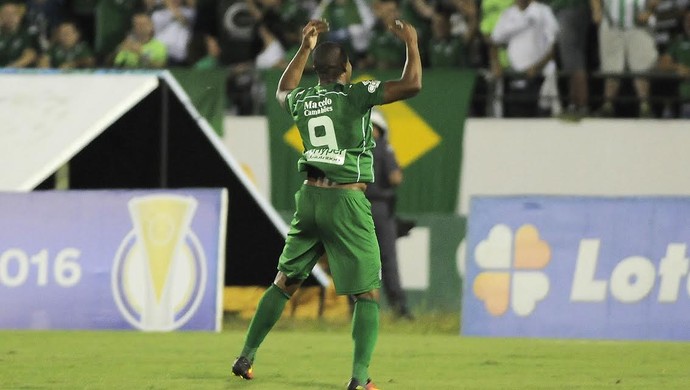 Gol Eliandro, Guarani x ASA (Foto: Rodrigo Villalba/ Memory Press)