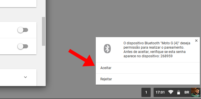 Confirme o pareamento (Foto: Reprodução/Paulo Alves)