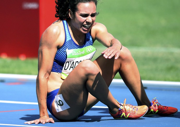 Abbey D'Agostino (EUA) - atletismo 5000m feminino (Foto: Reuters)