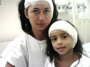 Ana Cristina e Erlene Paiva foram operadas  no mesmo dia, em Campinas (Foto: Marivaldo Paiva/Arquivo Pessoal)