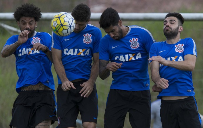 Cristian, Felipe, Vilson e Bruno Henrique, Corinthians (Foto: Daniel Augusto Jr/ Ag.Corinthians)
