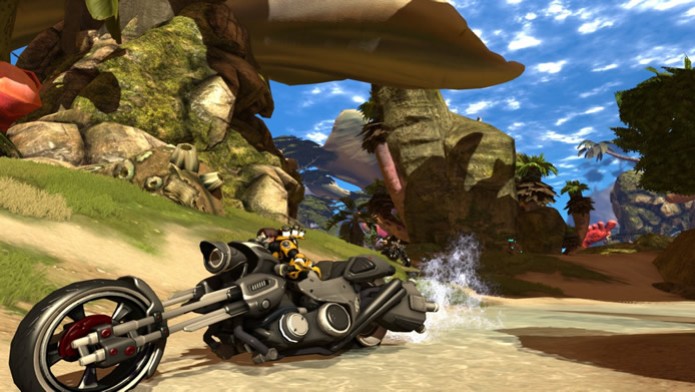 Firefall permite que os jogadores construam diversos utensílios, armaduras e armamentos, podendo também construir vários tipos de veículos (Foto: Divulgação/Red 5 Studios) (Foto: Firefall permite que os jogadores construam diversos utensílios, armaduras e armamentos, podendo também construir vários tipos de veículos (Foto: Divulgação/Red 5 Studios))