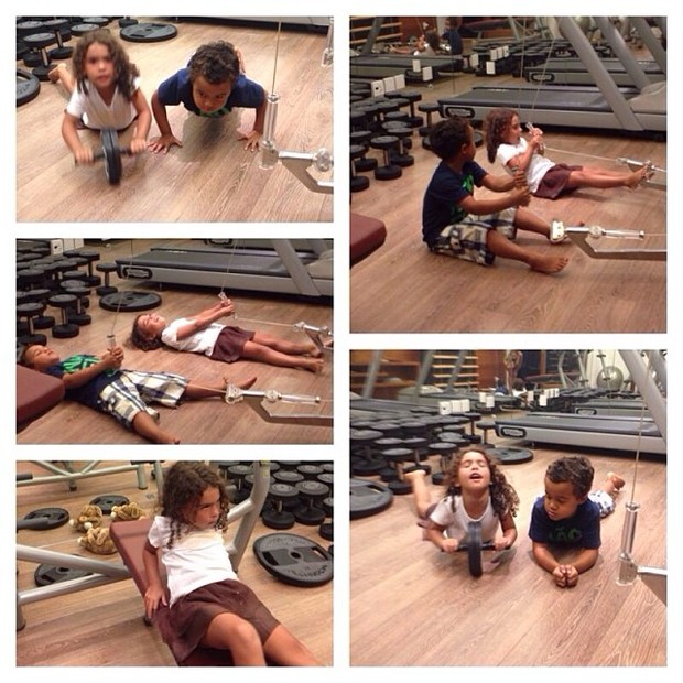 Maria Sophia, filha de Ronaldo, com Kiko (Foto: Instagram / Reprodução)