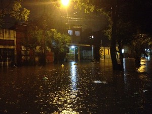 Temporal em Porto Alegre (Foto: Luciane Kohlmann / G1)