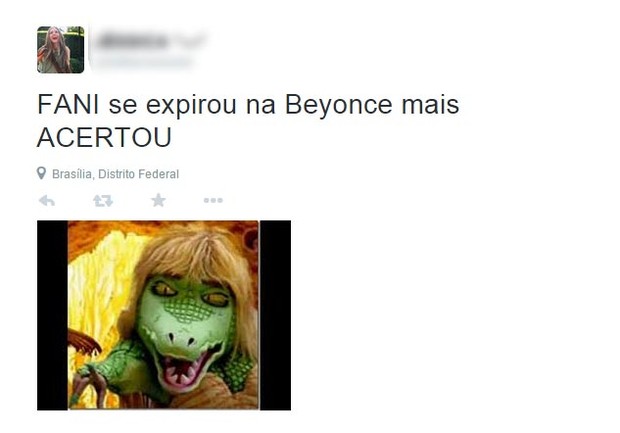 Usuários do Twitter comentam novo corte de Fani Pacheco (Foto: Twitter / Reprodução)