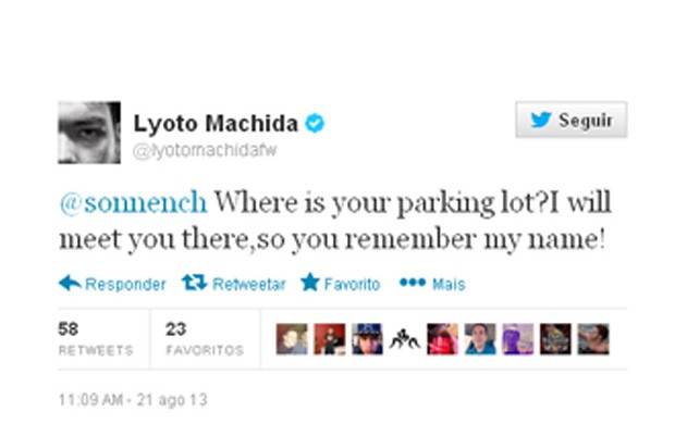 Lyoto Machida mma ufc twitter (Foto: Reprodução)