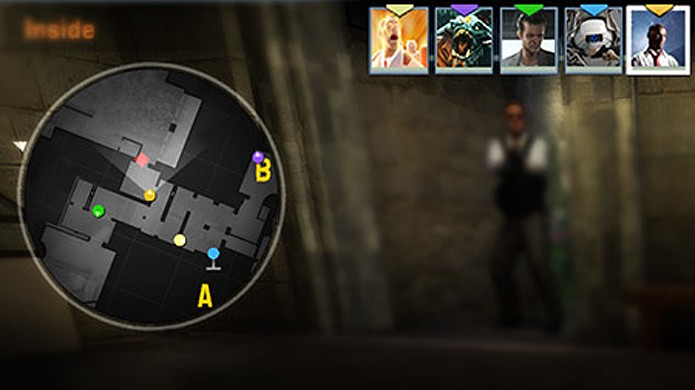 Cores no radar tornarão mais fácil identificar membros do seu time (Foto: SteamFirst)