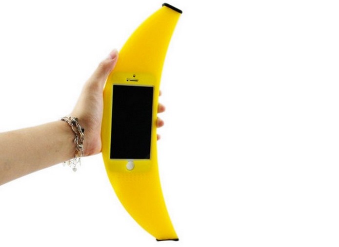 Case de banana é compatível com iPhones 5 e 5s (Foto: Reprodução/Ali Express)