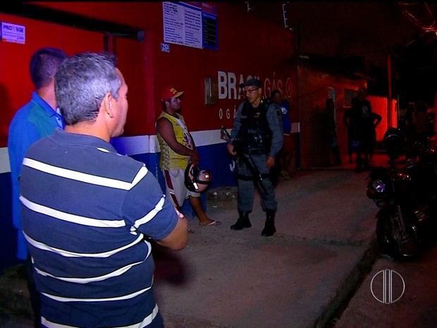 Crime aconteceu em distribuidora de gás no conjunto Alvorada IV, na Zona Norte de Natal (Foto: Reprodução/Inter TV Cabugi)
