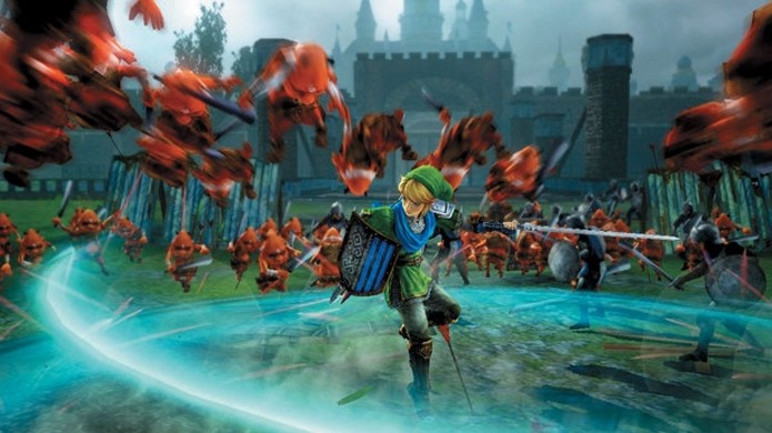 Link enfrentará dezenas de inimigos como em outros títulos da série Dynasty Warriors (Foto: famitsu.com)