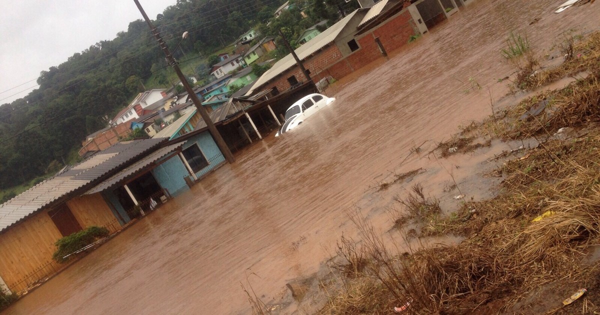 G1 Chuva Forte Causa Alagamentos E Deixa Desalojados No Oeste De Sc Notícias Em Santa Catarina 