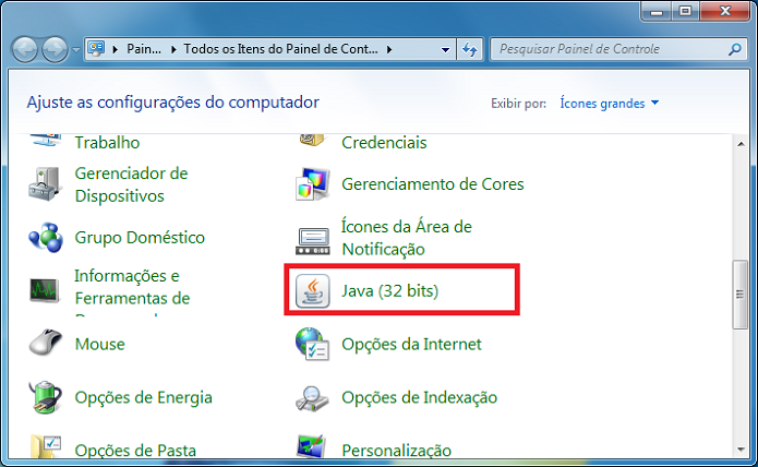 atualizar o java no windows 7