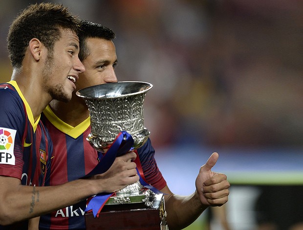 neymar taça barcelona x atletico madri (Foto: AFP)