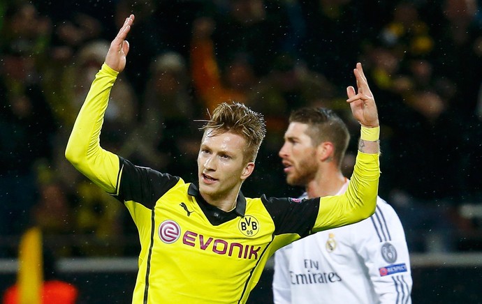 Marco Reus gol, Borussia Dortmund x Real Madrid (Foto: Reuters)