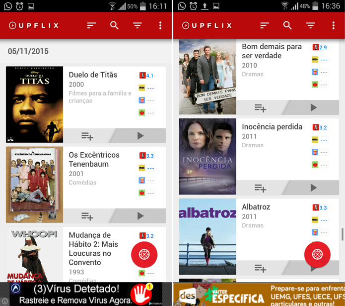 Upflix ajuda você a se manter em dia com o catálogo do Netflix (Foto: Reprodução/Filipe Garrett)