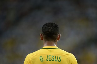 Gabriel Jesus Brasil x Colombia (Foto: Pedro Martins / MoWA Press)