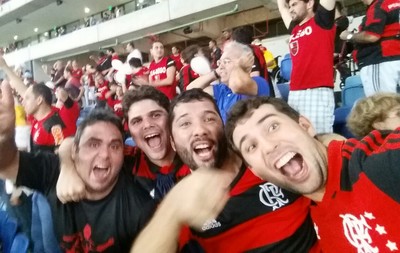 flamengo torcedores pedra arena das dunas (Foto: Arquivo Pessoal) flamengo torcedores pedra arena das dunas (Foto: Arquivo Pessoal)