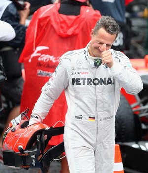 O ex-piloto alemão Michael Schumacher em novembro de 2012, após sua última corrida na Fórmula 1, em São Paulo (Foto: Clive Mason/Getty Images)