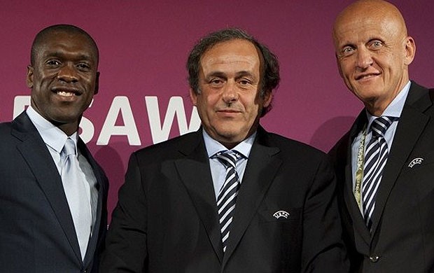 seedorf, Platini e Collina (Foto: Divulgação) seedorf, Platini e Collina (Foto: Divulgação)