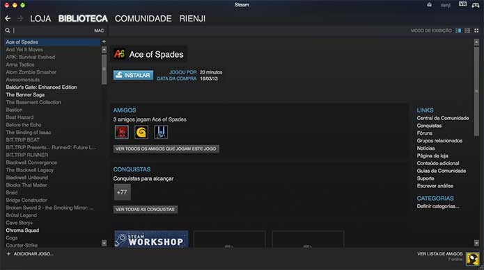 Por fim, localize Assassins Creed Syndicate na sua biblioteca e instale (Foto: Reprodução/Felipe Vinha)
