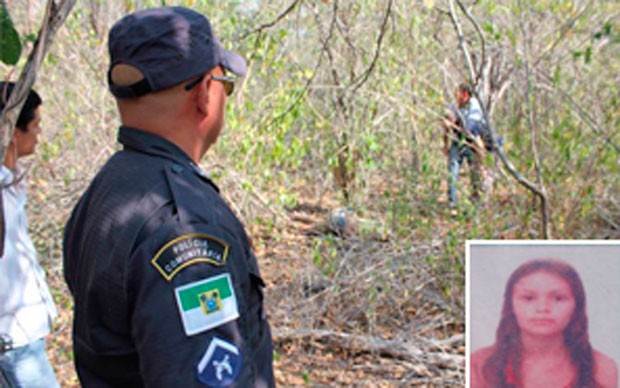Corpo da mulher foi encontrado na comunidade de Jucurí, na zona rural de Mossoró (Foto: Marcelino Neto)
