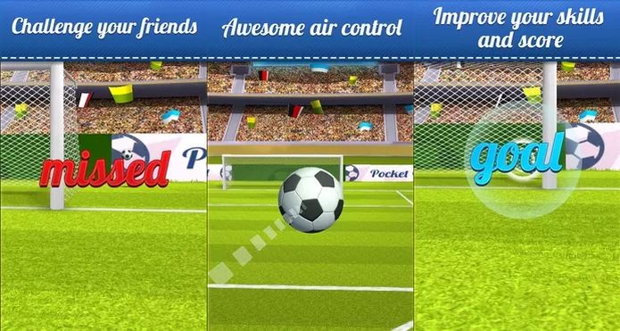 Pocket Goal é um jogo casual de futebol que aproveita o mundial no Brasil (Foto: Divulgação)