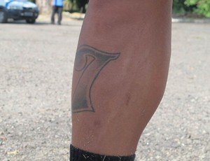 tatuagem Ibson flamengo (Foto: Janir Junior / globoesporte.com)