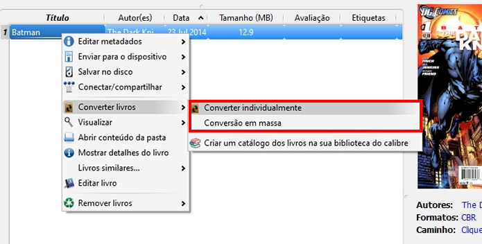 É necessário primeiro converter (Foto: Reprodução/Paulo Alves)