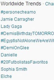 Trending Topics no Mundo às 17h07. (Foto: Reprodução/Twitter.com)